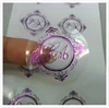 Custom Clear Transparent PVC Self Adhesive Silver Foil Blue Gold Foil Cosmetic Sticker Label