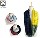 fashion custom winter long infinity loop knitted scarf women scarf