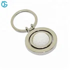 High quality rotatable metal golf keyring / golf key ring for golf club gifts