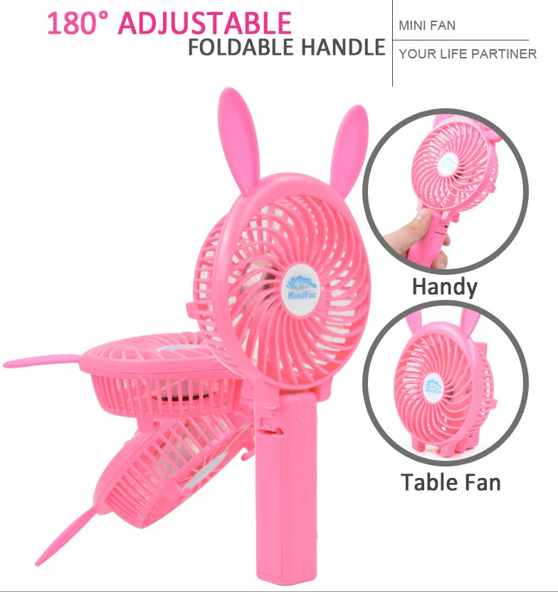 Hello Kitty Mini Usb Portable Electric Kids Hand Fan Rechargeable