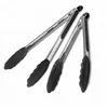 Silicone &Stainless Steel Kitchen Locking Tongs , Food Tongs,BBQ Tongs