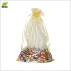 4*5CM Drawstring Mini Pouch Organza For Ring Packing Bag With Jewellery Shop Logo
