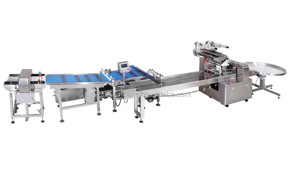 Automatic Horizontal Flow Pack Machine Biscuit Cookie Package High Speed
