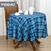 Hot Sale 100% Polyester Waterproof Plaid Printed Tablecloth