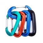 Carabiner Aluminum Screw Locking Spring Clip Hook d shape carabiner