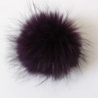 Myfur Wonderful Full Round Real Raccoon Fur Made Dyed Wholesale Fur Pom Poms