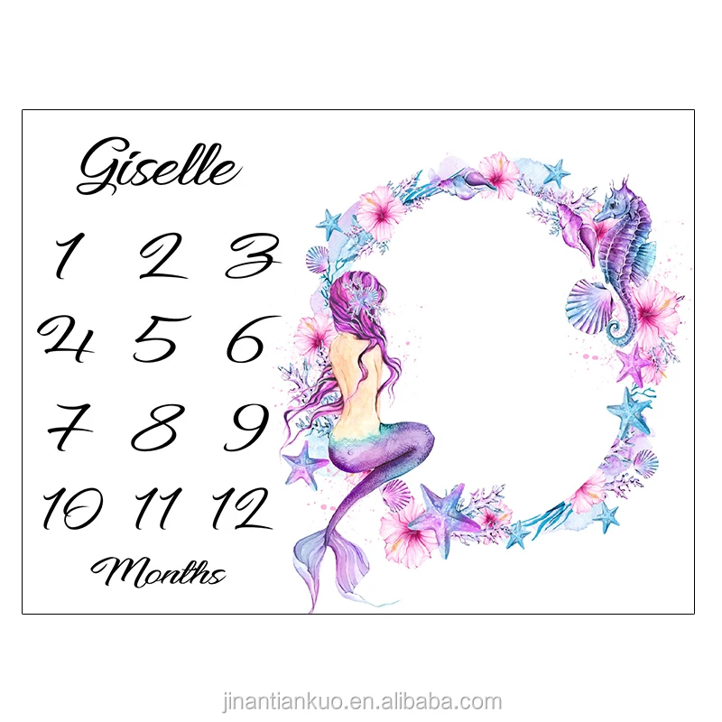 lovey fleece monthly milestone blanket for baby props