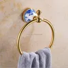 Antique Pure Gold Small Brass Towel D Ring A8339