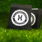 High quality custom heat cut satin woven label for clothing