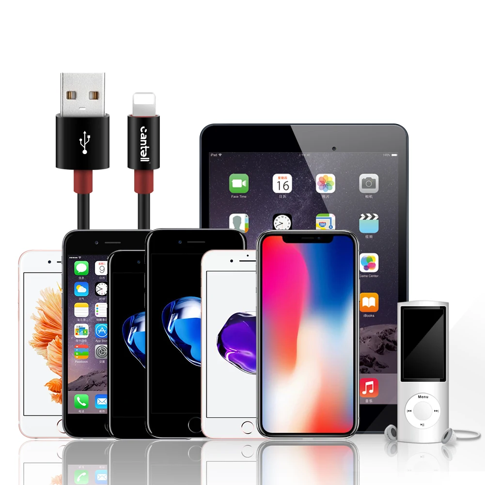For iPhone USB Cable Charger 1.8m 2.4A For iPhone Charging Cable 1m Data Charger Cable USB Cord - ANKUX.COM