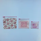 LDPE Custom Printed Pattern Decorative Slider Zip Bags For Snack Storage