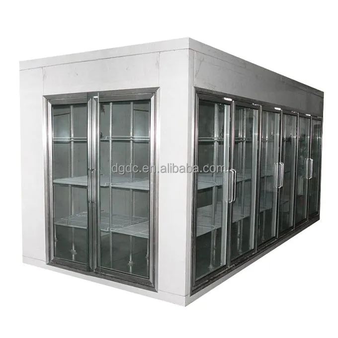 Glass Door Walk In Cooler With Entrance Door Buy Glass Door Walk In