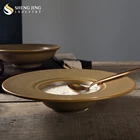 Customized Brown Ceramic Wholesale Dessert Plates