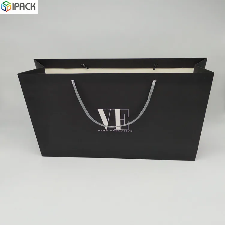 custom paper merchandise bags for shopping