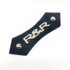 Custom Hot Foil Stamping and Embossing Metal Leather Labels for Handbags