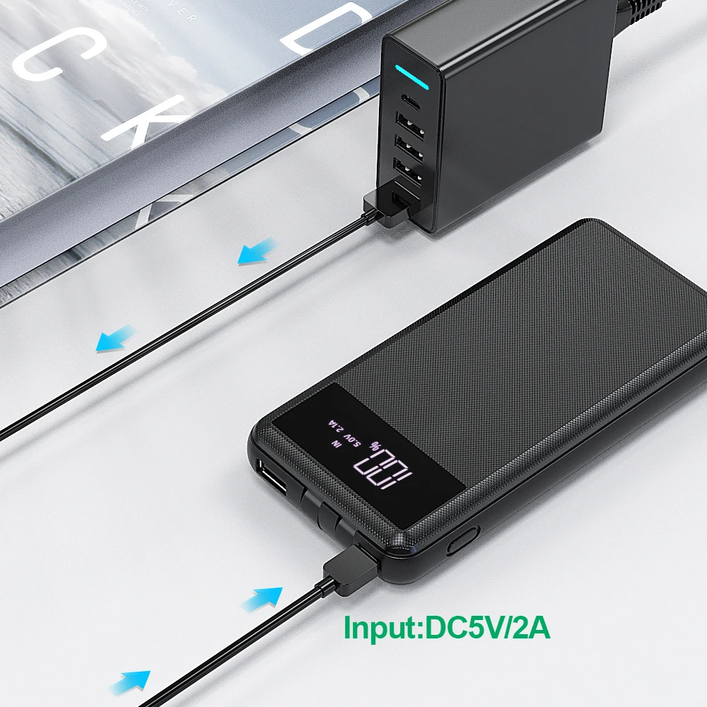 Mi power bank 24000mah power banks and usb chargers fast charger 5V/2A power banks - ANKUX.COM