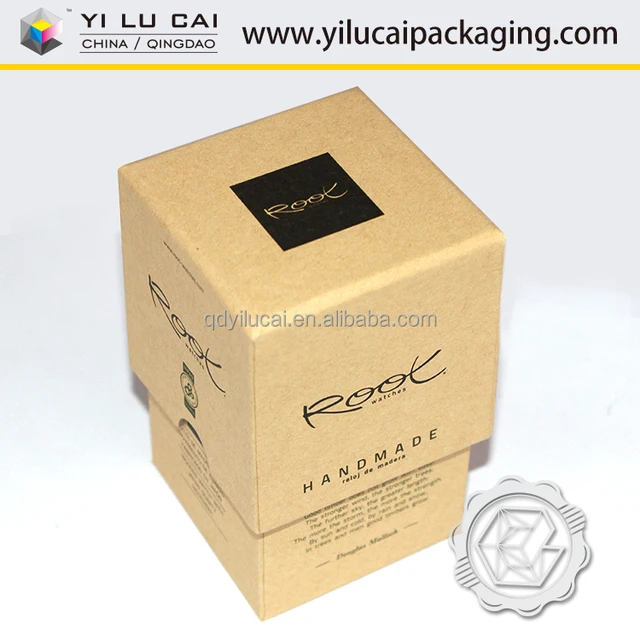 black logo craft cardboard jewelry gift paper packaging box
