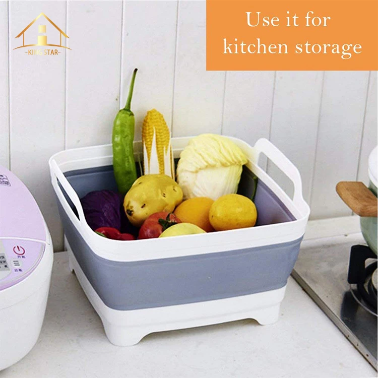New model foldable mesh laundry basket silicone basket for vegetables/ fruit storage