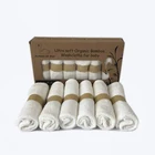 6 Pack Organic bamboo baby wash cloth 10"x10" washcloths organic wash cloth