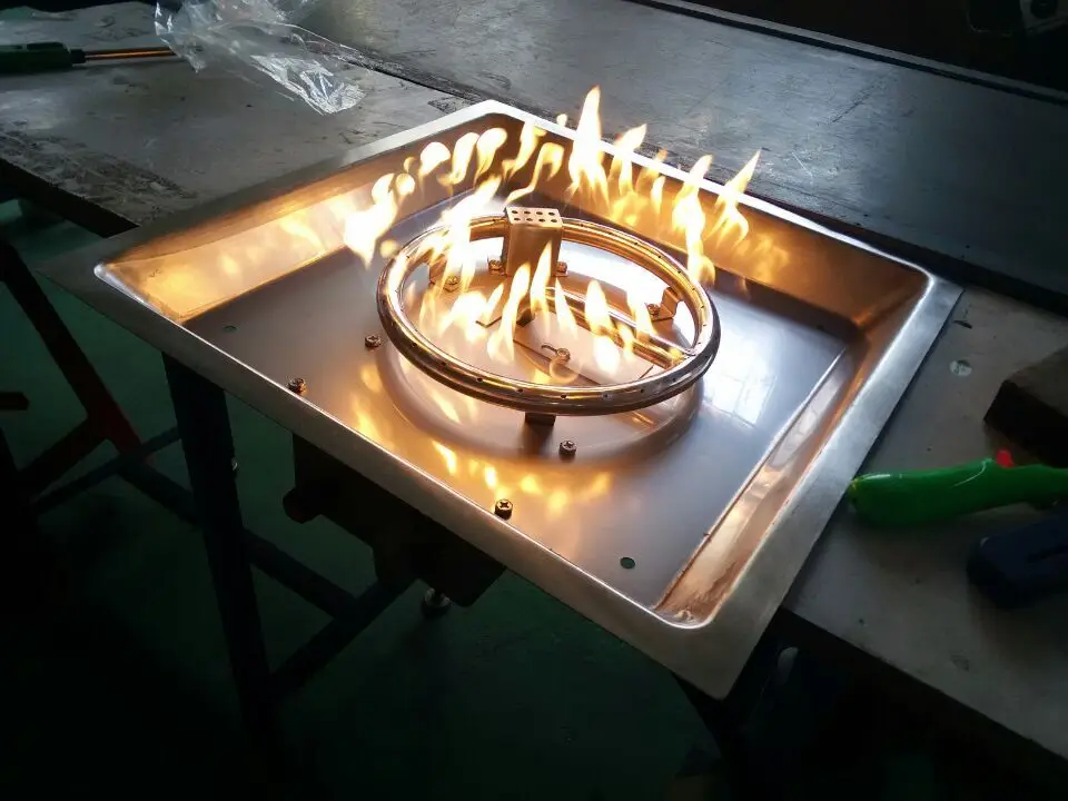 rectangle fire pit burner