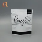 three side seal logo printed bag for tea sample packet drip coffee pouch