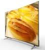 hotsale android slim tv curved UHD LED TVplasma led tv hotel use cheap black tempered glass metal tv