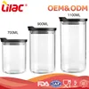 National distributor cheap glass jars with lid