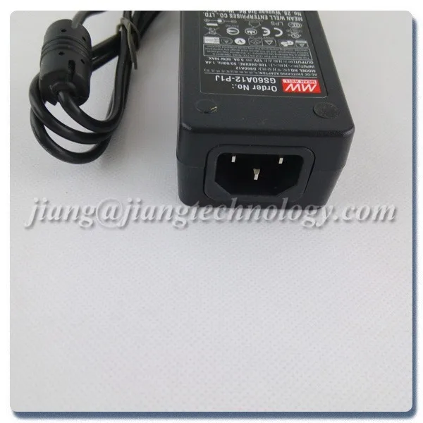 GS60A12-P1J Class 1Power Universal AC Adapter Supply Meanwell 12V 5A Power Adapter