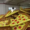 Popular shape water game pizza slice float mattress Large inflatable pizza float