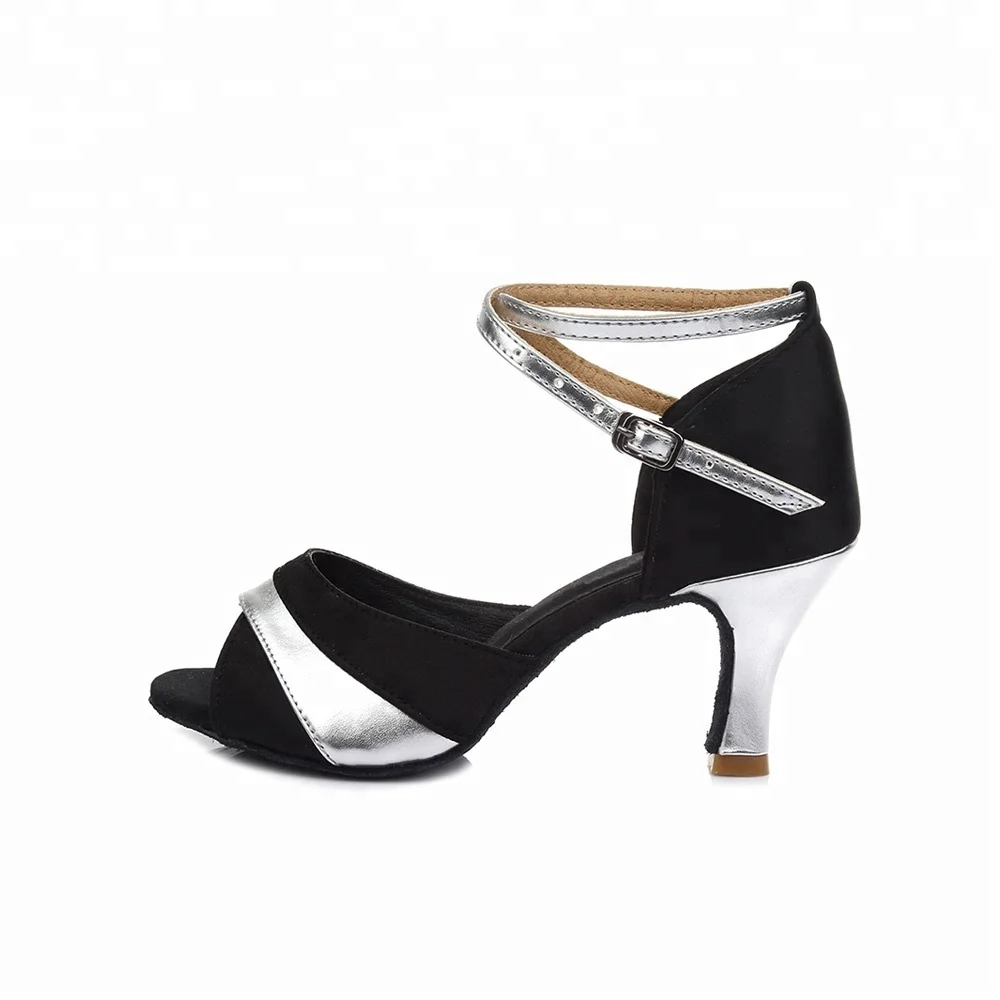 Women Girl lady/'s Ballroom Tango Latin Dance Dancing Shoes heeled Salsa 806