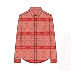 MJ TAILORED MEN'S CASUAL HAWAIIAN SHIRT PRINTING CHRISTMAS LONG SLEEVE DESIGNER SHIRT