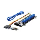 DIEWU PCIe 1X to 16X Riser card 4Pin/6pin IDE Molex Power Supply for BTC Miner Machine