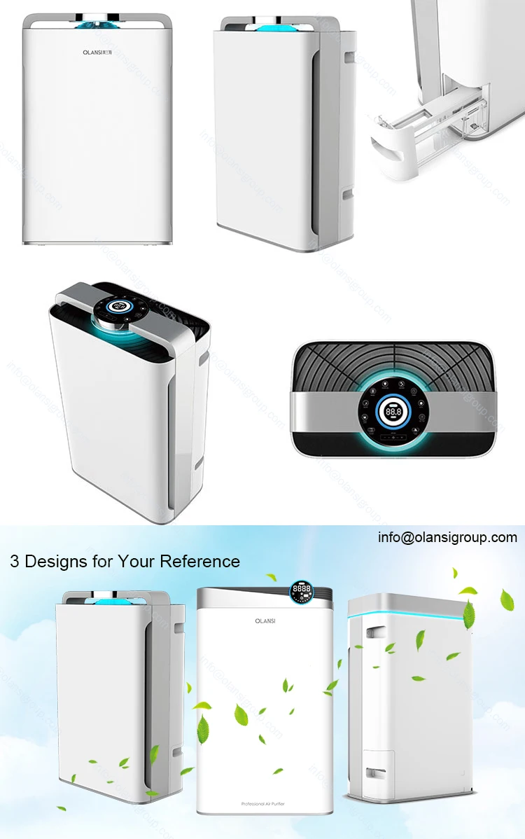 Low Noise Hepa Filter Negative Ionizer Humidifier Air Cleaner Smart Wifi Home Air Purifier