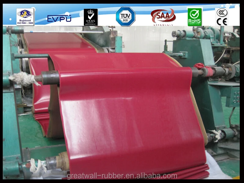 Great Wall 4mm thickness both sides smooth SBR rubber sheet
