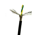 copper conductor PVC insulation aluminum foil wrapped tinned copper braided 2 core shielded twisted pair cable