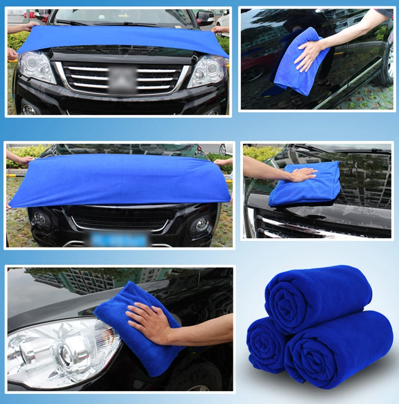 Multi Purposes Car Cleaning Hair Dry Bath Face Hand Towel Custom Logo Size Microfiber Towel