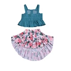 Girl flower skirt children's wear suit girls clothing party dress