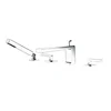 New Style Solid Brass Bathtub Faucet With Hand-held Shower