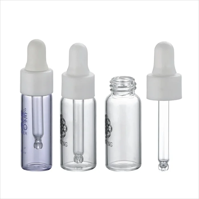 5ml 2ml 3ml 5ml 6ml cosmetic clear vials glass