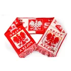 Custom Design Scarf Football Theam Wave Hanger Jacquard Woven Acrylic Scarves