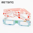 Diffraction 3d paper glasses for Christmas and Party