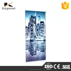 Digital printed blinds factory sale blue color window curtain roller shutter