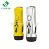 Portable 3 LED hand crank rechargeable flashlight with FM radio