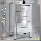 Home Bedside Table Modern Tallboy Drawer Bed Room Furniture
