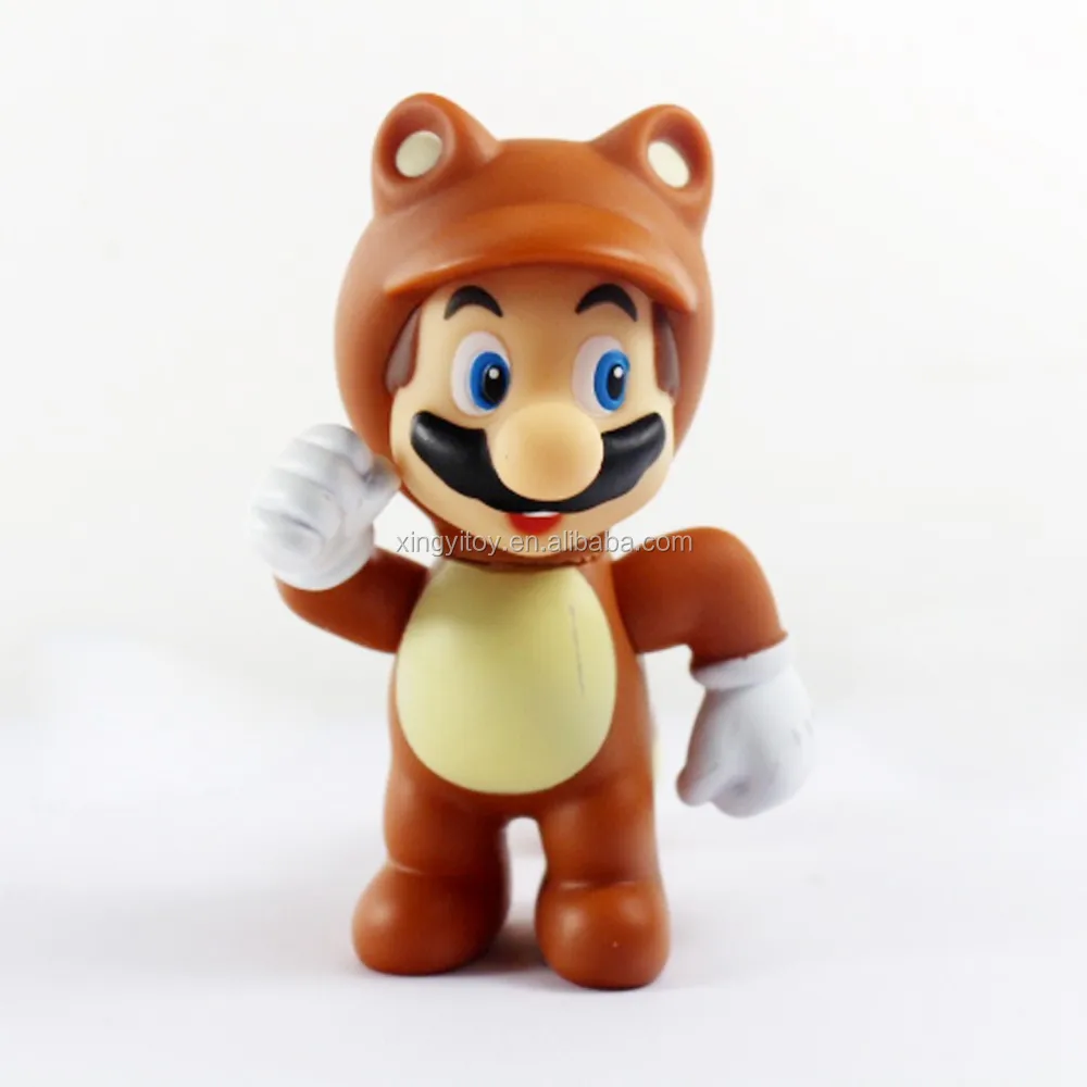 Nuevo suelta de Super Mario Bros Fox Mario lindo 10 cm/4 "colección figura de acción
