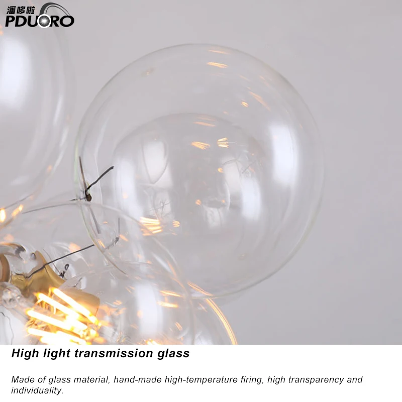 2018 hot selling hanging glass chandelier modern glass led chandelier pendant lighting  DD1151