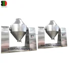 W series dry milk protein tea powder double cone blender mixer blending mixing machine equipment