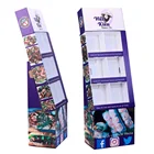 OEM Recyclable Foldable Cardboard Standing Racks Retail Display 6 Block