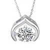 44703 Xuping Promotion Price dancing stone pendant necklace, diamond jewelry, rhodium plated most popular dancing stone jewelry