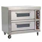 Widely used hotel bakery equipment unique 2 deck 4 trays bakery pizza oven for bread